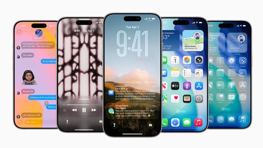  صفحه‌های مختلف سیستم عامل iOS اپل