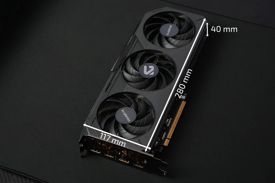 gigabyte rtx 5050 gaming oc dimension