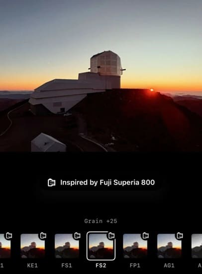فیلترهای فیلمی Snapseed
