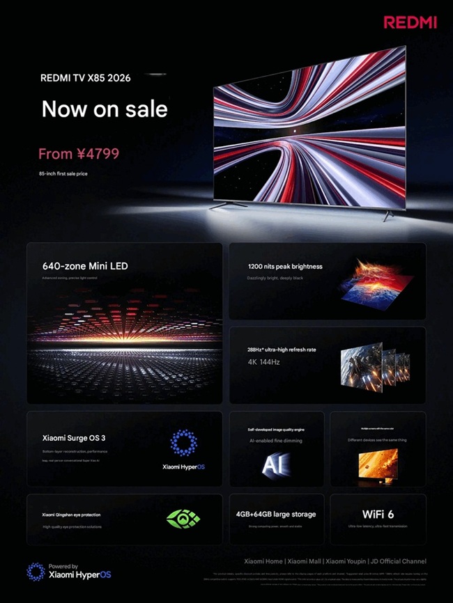 تلویزیون شیائومی Redmi TV X 2026