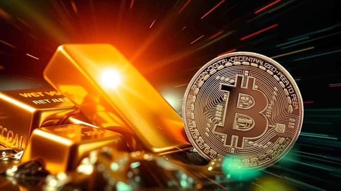 طلا در برابر بیت کوین