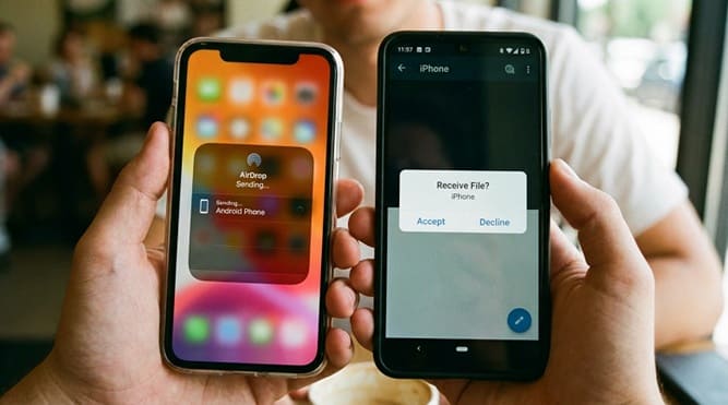انتقال فایل از اندروید به آیفون