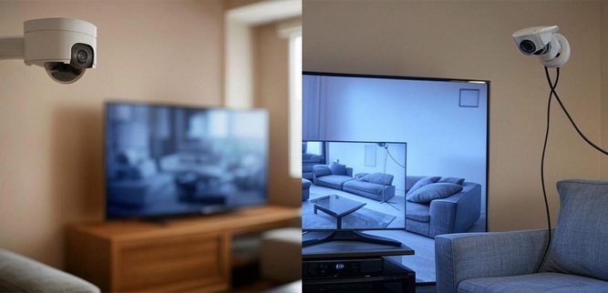 اتصال انواع دوربین مداربسته به تلویزیون