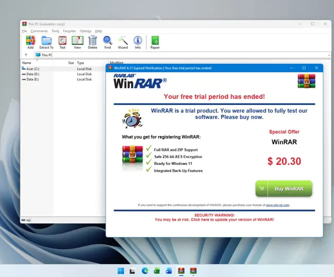 آپدیت وین رار