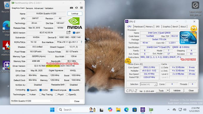 گرافیک 5090 با Core 2 Quad Q9650