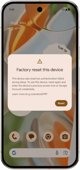 قابلیت Factory Reset Protection اندروید