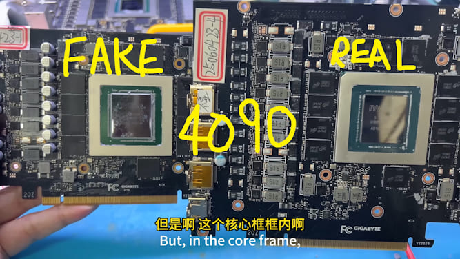RTX 4090 تقلبی