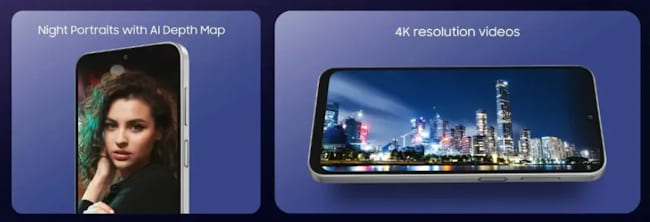 صفحه نمایش Galaxy F36