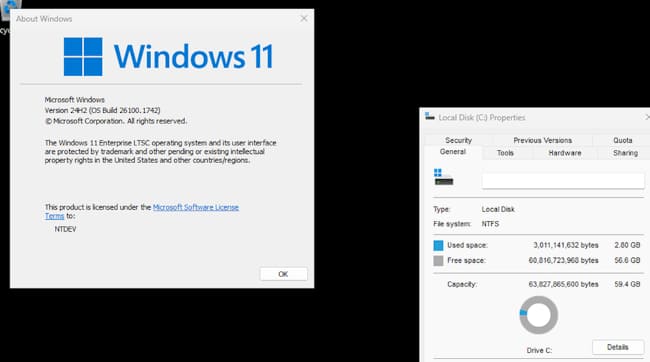 نسخه Nano11 ویندوز 11