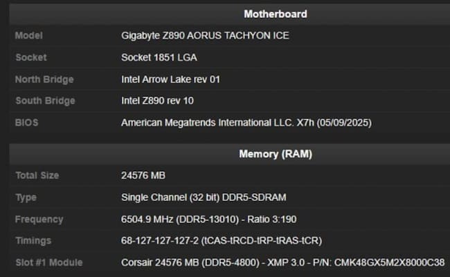 رکورد اورکلاک رم DDR5