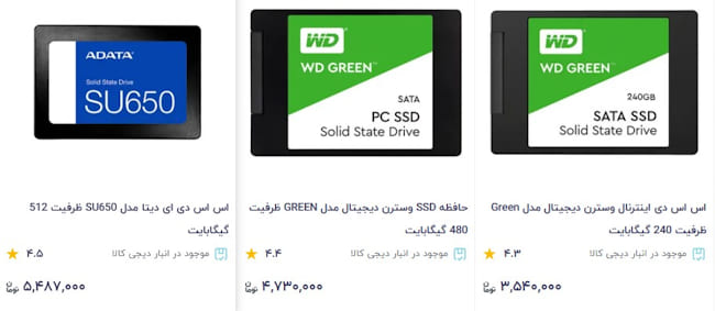 علت گران شدن حافظه اس اس دی چیه