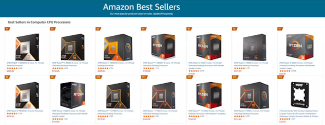 پرفروش ترین پردازنده آمازون 2025 چیه