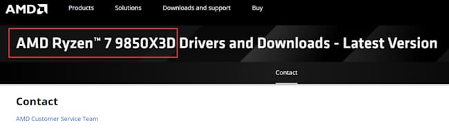 پردازنده Ryzen 7 9850X3D