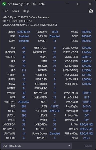 تست تایمینگ رم دست ساز