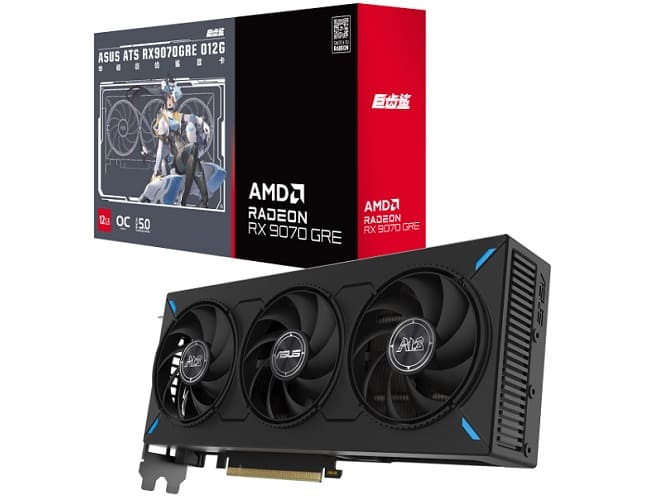 مشخصات کارت گرافیک ATS RX 9070 GRE O12G ایسوس