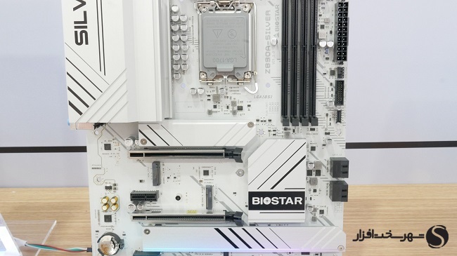 تصویر مادربرد BIOSTAR Z890A-SILVER با سوکت LGA 1851