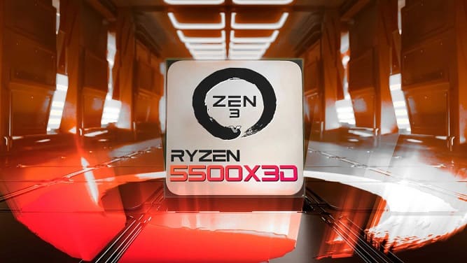 بنچمارک پردازنده Ryzen 5 5500X3D