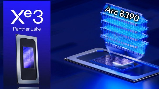 بنچمارک گرافیک Arc B390 اینتل