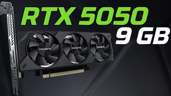 مشخصات نسخه جدید و 9 گیگابایتی کارت گرافیک RTX 5050 