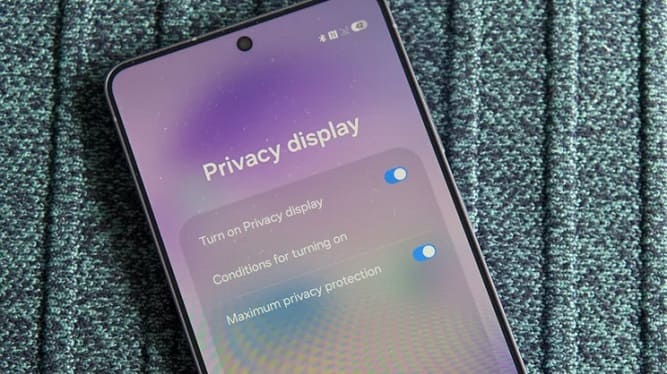 نحوه عملکرد نمایشگر Privacy Display سامسونگ