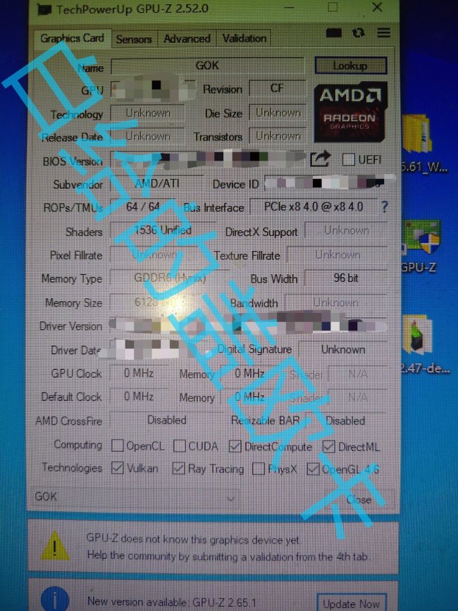 مشخصات کارت گرافیک AMD Radeon RX 7500
