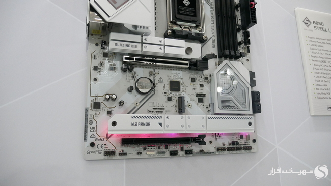 نورپردازی مادربرد B850 Steel Legend Wi-Fi