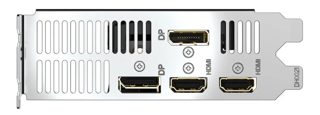 درگاه های نسخه Low Profile کارت گرافیک RTX 5050 گیگابایت