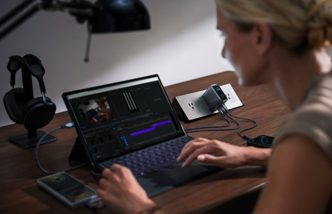 شارژر USB-C با توان 160 وات و کنترل هوشمند