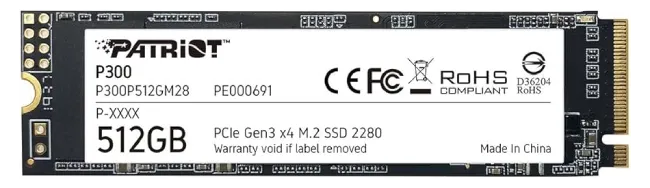 حافظه SSD Patriot P300 512GB