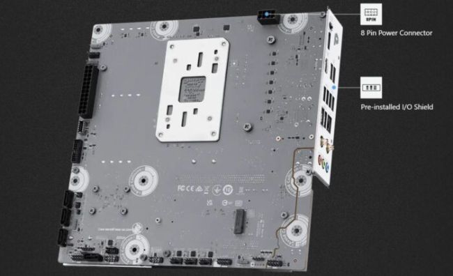 نمای پشتی مادربرد PRO B840M-P EVO PZ