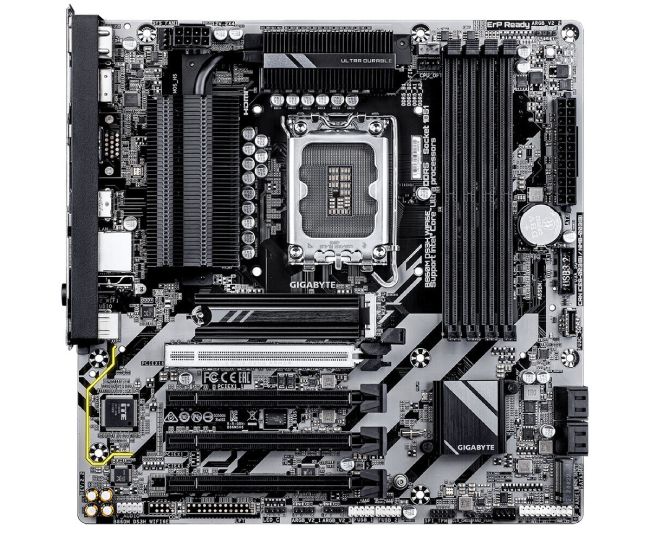 نمای جلویی مادربرد B860M DS3H WIFI6E Rev 2.0