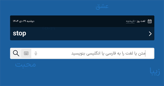 فرهنگ لغت فست دیکشنری