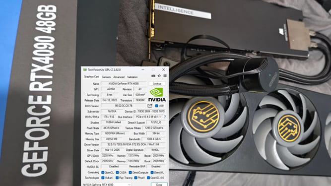 ۴۸ گیگابایت حافظه و خنک کننده مایع پیشرفته در کارت جدید RTX 4090