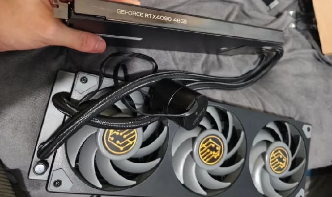 ۴۸ گیگابایت حافظه و خنک کننده مایع پیشرفته در کارت جدید RTX 4090
