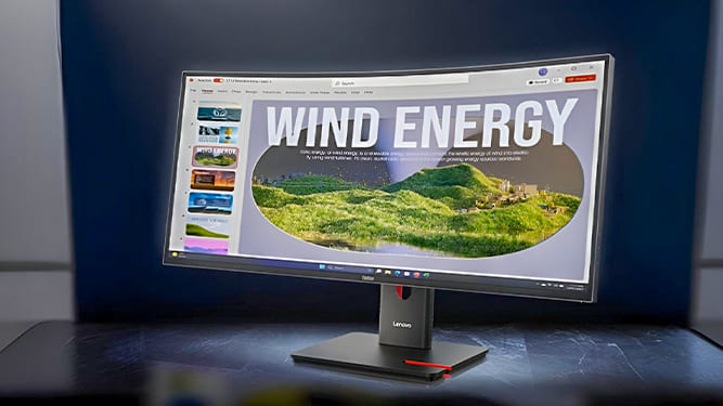 مانیتور جدید لنوو ThinkVision T34WD