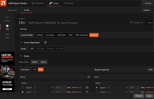استفاده از اپلیکیشن شرکت AMD برای آندرولت کردن