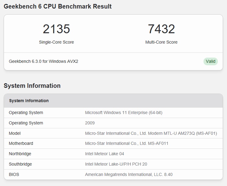پورتها و اتصالات MSI AM273QP