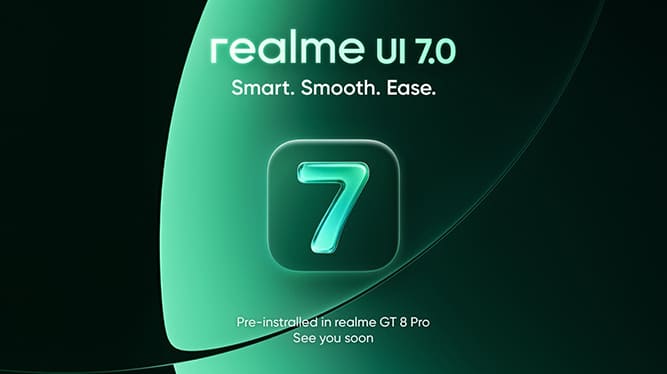 Realme UI 7.0 با طراحی شیشهای