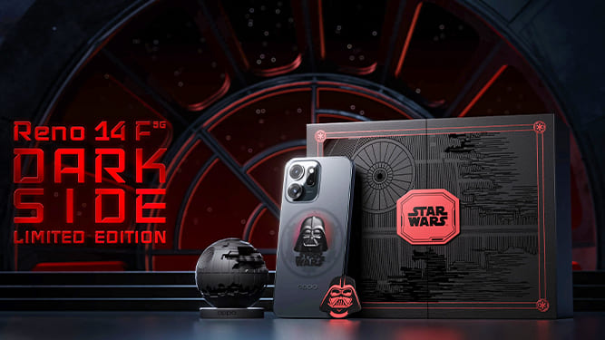 گوشی خاص OPPO Reno 14F 5G Dark Side Limited Edition