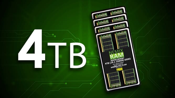 چهار ترابایت حافظه DDR5 با قیمت نجومی