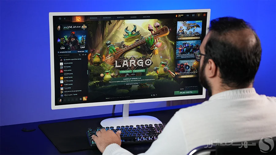 مانیتور با پنل IPS و زاویه دید 178 درجه