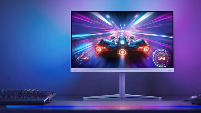 مانیتور  گیمینگ جدید فیلیپس با پنل QD-OLED و رفرش ریت 240 هرتز و قابلیت‌های ویژه گیمرها معرفی شد