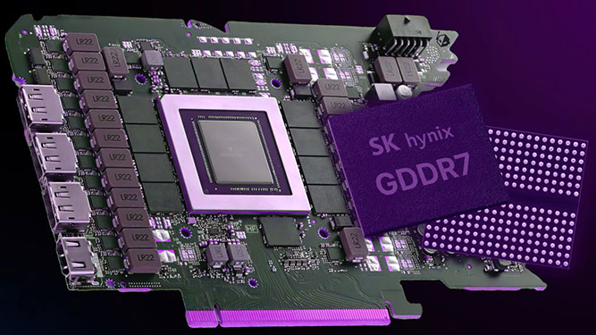 کارت گرافیک RTX 5070 Ti با حافظه SK Hynix اورکلاک شد؛ بهتر از حافظه‌های سامسونگ؟