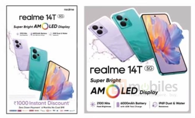 پوستر تبلیغاتی لو رفته از Realme 14T