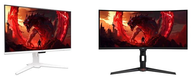 Nitro GA321QK P (UHD) و Nitro GA341CUR W0  