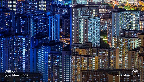 فناوری کاهش نور آبی LowBlue Mode