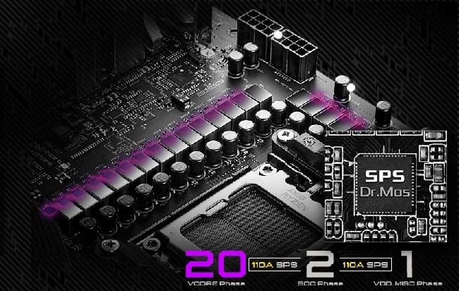 ماژول SPS در مادربرد X870E Nova WiFi