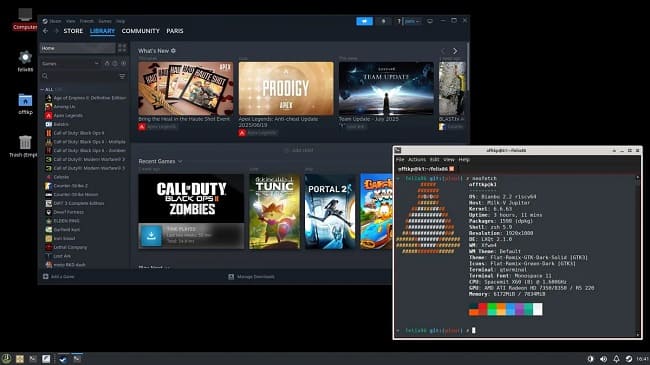 اجرای استیم به کمک شبیه‌ساز روی پرازنده RISC-V