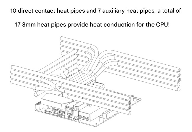 ساختار خنک‌کننده و هیت پایپ‌های FanlessVC2300S DT