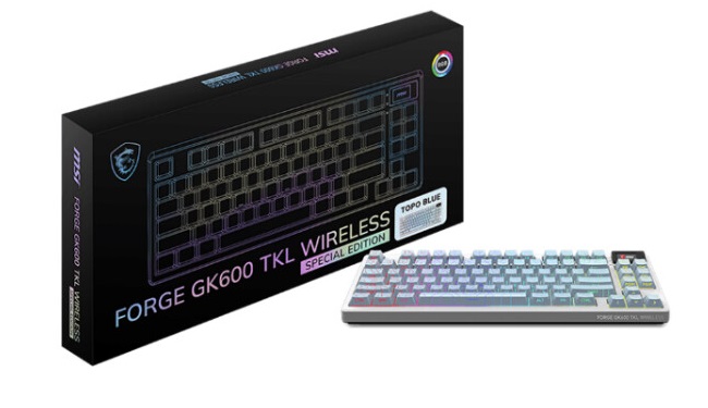 FORGE GK600 TKL WIRELESS TOPO BLUE